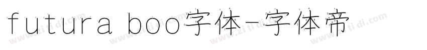 futura boo字体字体转换